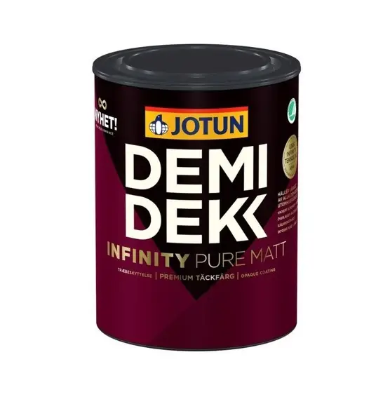 Seizoensaanbieding Jotun Demidekk Infinity Pure Mat | Dekkende Houtverf Buiten-750 ML - Wit