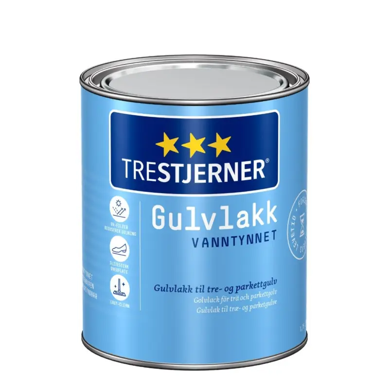 Jotun Trestjerner Gulvlakk Silkematt Waterborne | Zijdematte Blanke Lak-750 ML - Kleurloos Express Levering