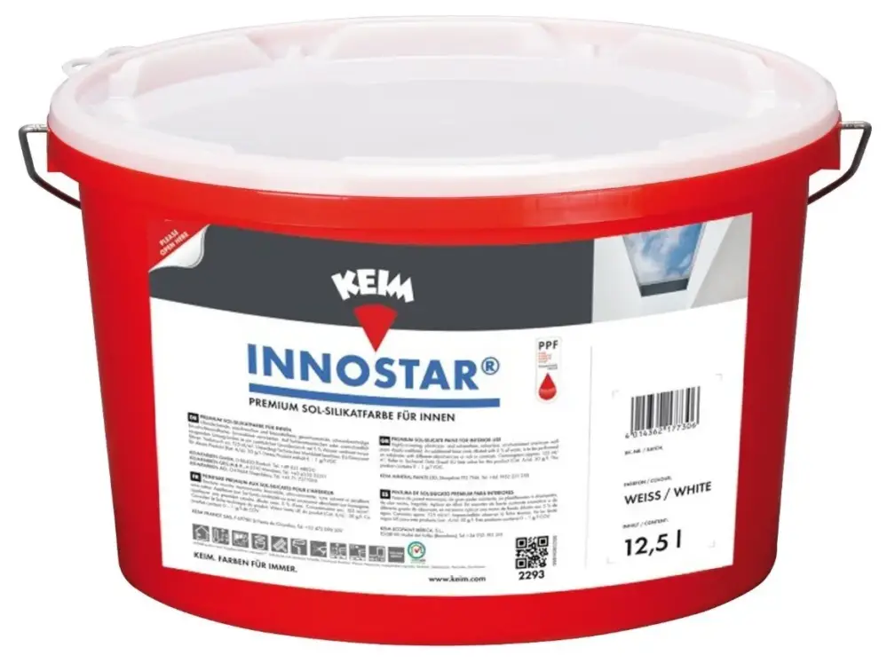 Actieprijs Keim Innostar | Matte Muurverf en Plafondverf-2,5 LTR - Wit