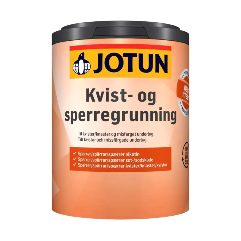 Rechtstreeks Van De Fabrikant Jotun Kvist OG Sperregrunning | Isolerende Grondverf-680 ML - Wit