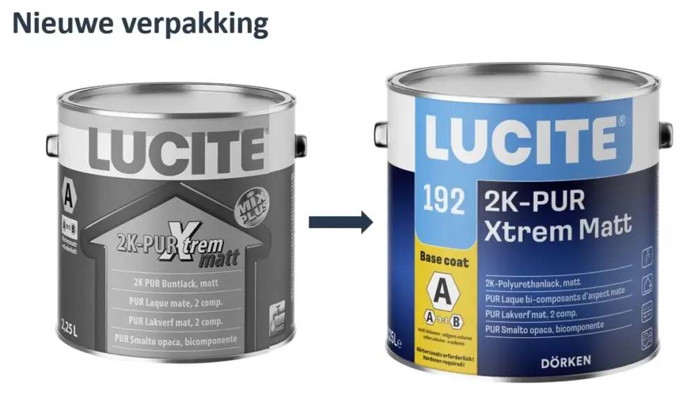 Rechtstreeks Van De Fabrikant Lucite 192 2K-PUR Xtrem Matt | Let op: exclusief verharder-1 LTR - Wit