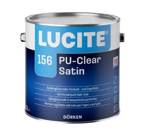 Laatste Versie Lucite 156 PU-Clear Satin Kleurloos-1 LTR