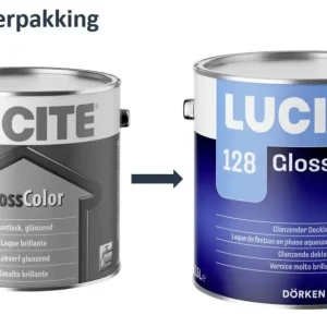 Bestseller Lucite 128 GlossColor | Hoogglans Lakverf Binnen & Buiten-1 LTR - Wit