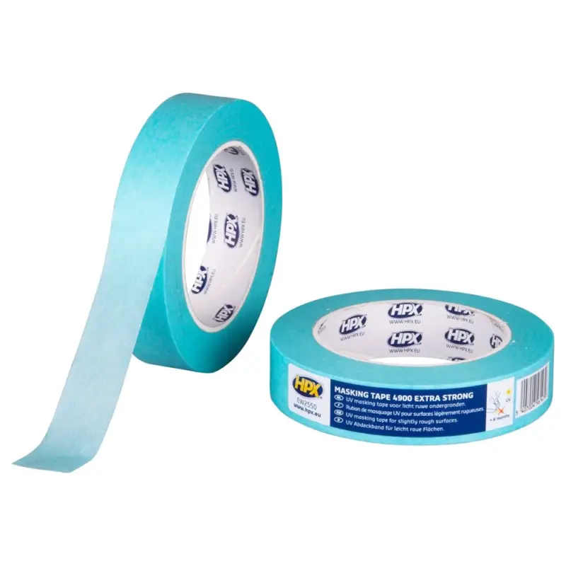 HPX Tapes Masking Tape 4900 Lichtblauw 50 mtr-Per Stuk - 25 MM Hete Deal