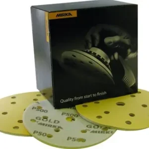 Snelle Levering Mirka Gold Soft Schuurschijven 150 mm 15 Gaten-20 ST - P500