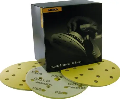 Snelle Levering Mirka Gold Soft Schuurschijven 150 mm 15 Gaten-20 ST - P500