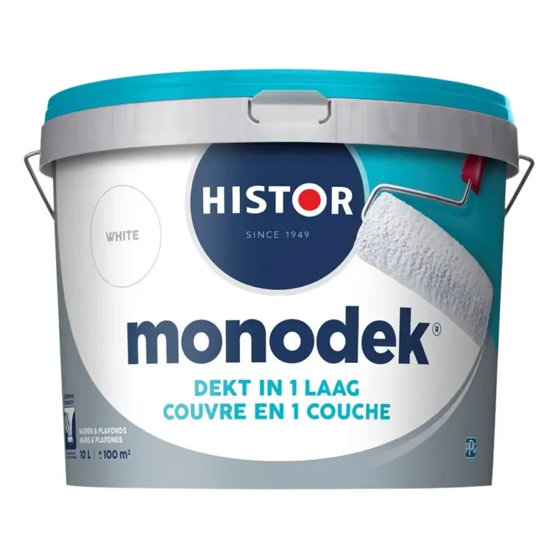 Uitverkoop Histor Monodek Muurverf RAL9016-10 LTR - Ral 9016