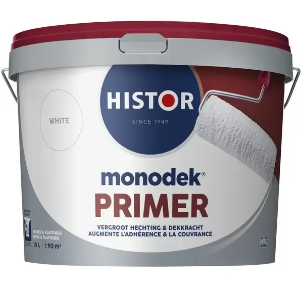 Snelle Levering Histor Monodek Primer | Muurverfprimer Binnen-10 LTR - Wit