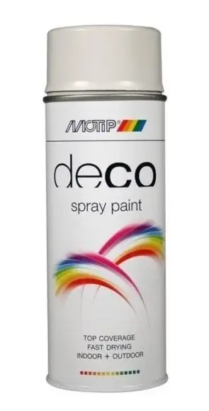 MoTip Deco Colourspray Hoogglans RAL7035 Lichtgrijs-400 ML Favoriet