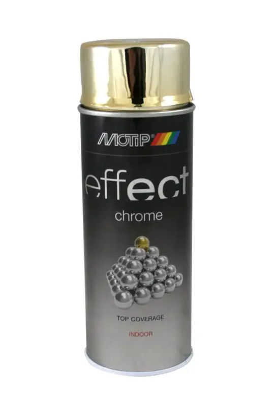 Hoge Kwaliteit MoTip Deco Effect Chrome Lacquer Gold-400 ML