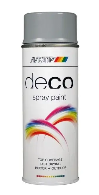 MoTip Deco Colourspray Hoogglans RAL7001 Zilvergrijs-400 ML Beste Prijs