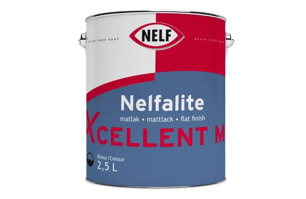 Nelf Nelfalite Xcellent Mat | Matte Lakverf Binnen & Buiten-1 LTR - Wit Must-Have