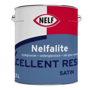 Nelf Nelfalite Xcellent Resist Satin | Zijdeglans Binnenlak-1 LTR - Wit Koopje