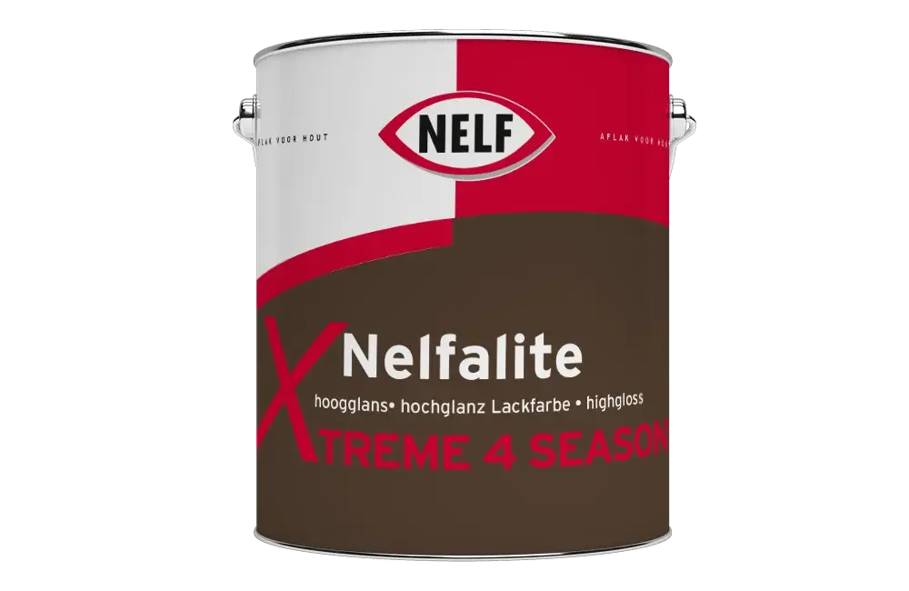 Nelf Nelfalite Xtreme 4 Seasons | Hoogglans Buitenlak-1 LTR - Wit Laatste Versie