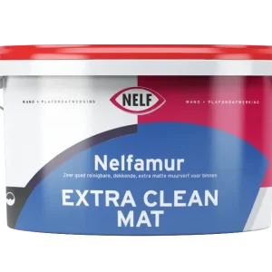 Nelf Nelfamur Mat Extra Clean | Reinigbare Matte Muurverf-10 LTR - Wit Favoriet