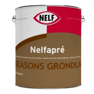 Gereduceerde Prijs Nelf Nelfapre 4 Seasons Grondlak | Grond- en Voorlak Buiten-1 LTR - Wit