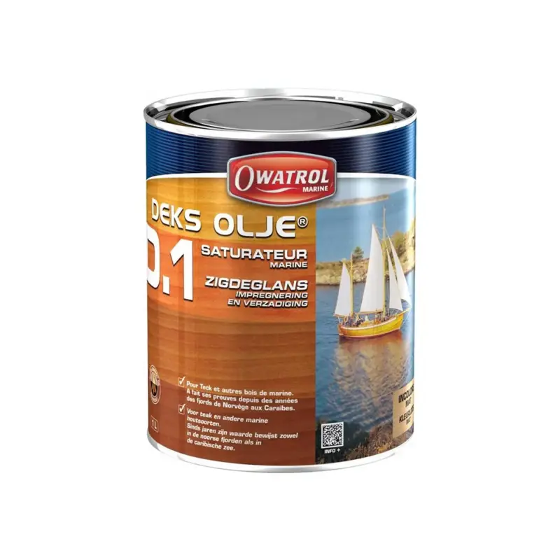 Koop Online Owatrol Deks Olje D.1 | Zijdeglans Impregneer-1 LTR