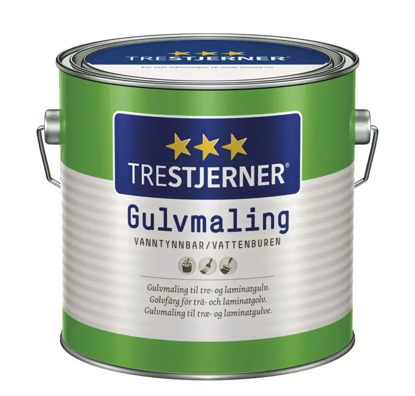 Jotun Oxan Trestjerner Gulvmaling | Zijdeglans Vloerverf-750 ML - Wit Laatste Kans