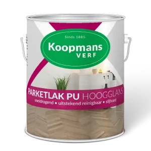 Koopmans Parketlak PU Hoogglans-2,5 LTR Koop Vandaag