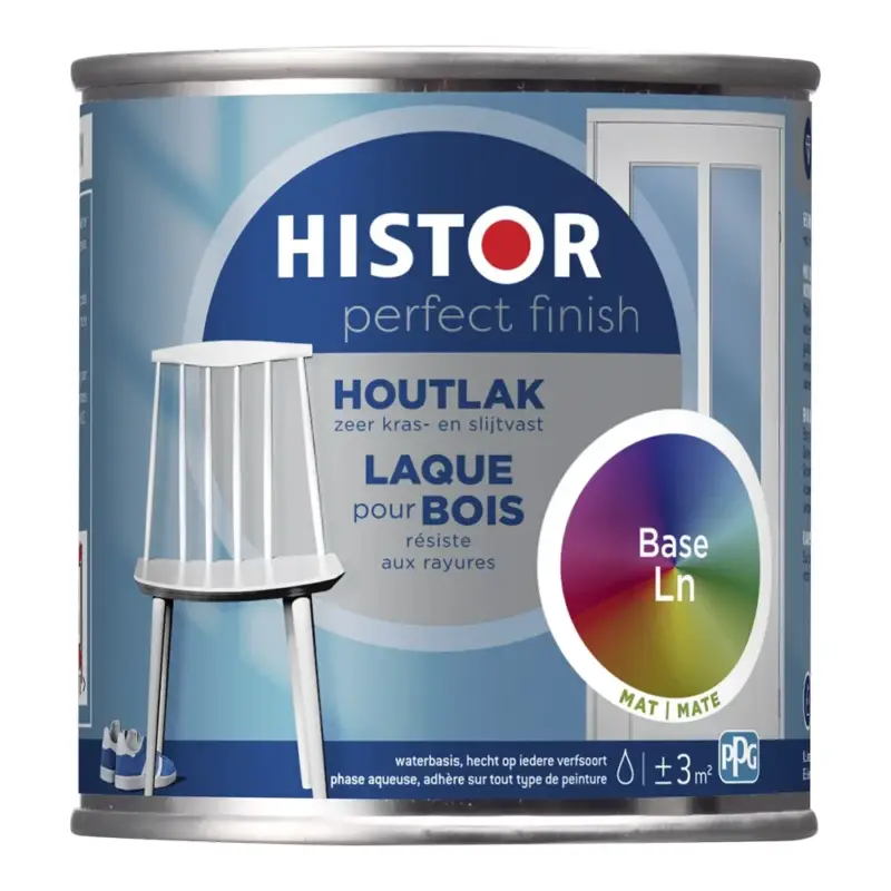 Histor Perfect Finish Houtlak Mat-250 ML - Wit Shop Nu