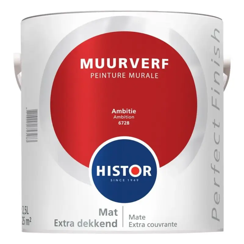 Lage Kosten Histor Perfect Finish Muurverf Mat Ambitie 6728-2,5 LTR