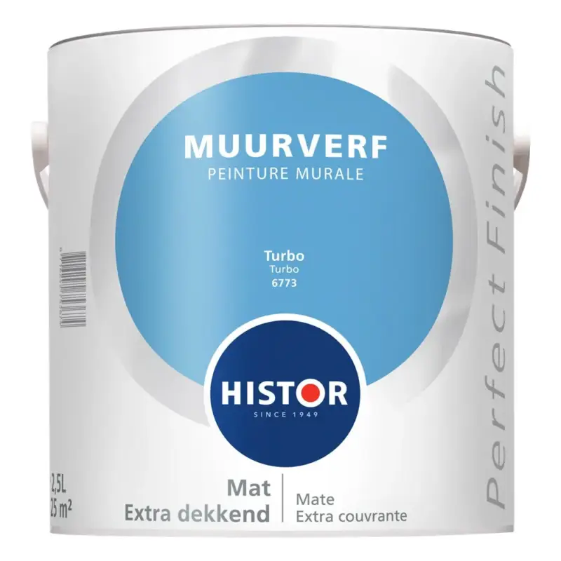 Histor Perfect Finish Muurverf Mat Turbo 6773-2,5 LTR Nu Kopen