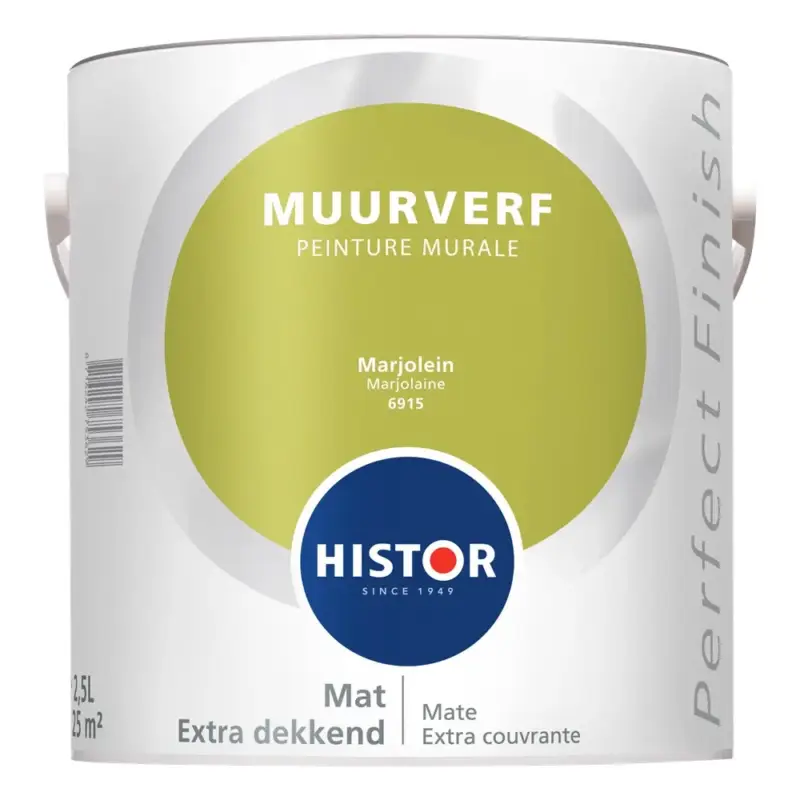 Gecertificeerd Histor Perfect Finish Muurverf Mat Marjolein 6915-2,5 LTR