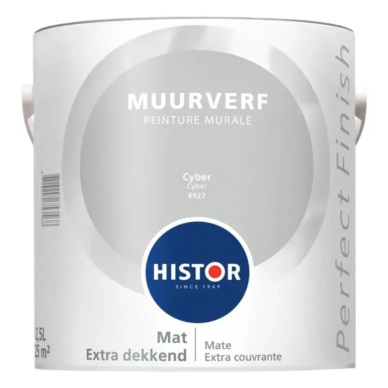 Exclusieve Aanbieding Histor Perfect Finish Muurverf Mat Cyber 6927-2,5 LTR
