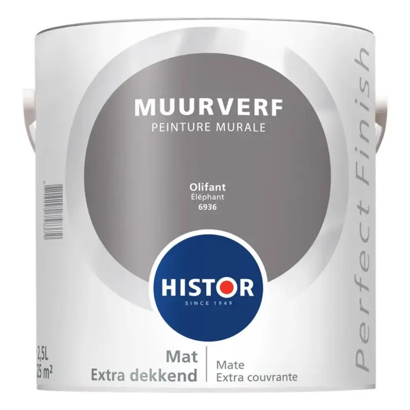 Koopje Histor Perfect Finish Muurverf Mat Olifant 6936-2,5 LTR