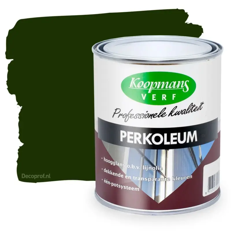 Koopmans Perkoleum Hoogglans Dekkend 244 Sparregroen-750 ML Uitverkoop