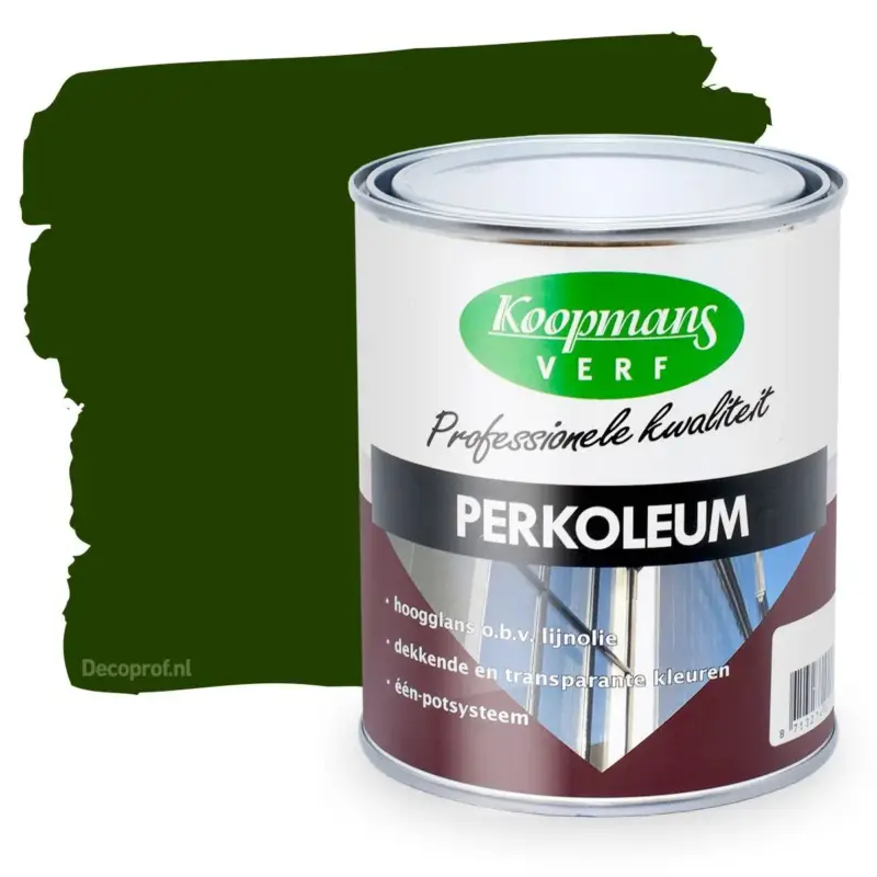 Koopmans Perkoleum Hoogglans Dekkend 255 Grachtengroen-2,5 LTR Flitsaanbieding