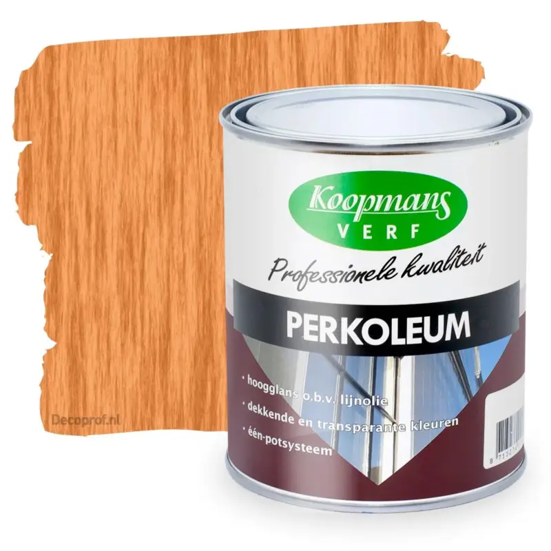 Koopmans Perkoleum Hoogglans Transparant 213 Teak-750 ML Hete Deal