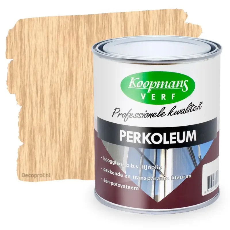 Koopmans Perkoleum Hoogglans Transparant 232 Lichteiken-750 ML Rechtstreeks Van De Fabrikant