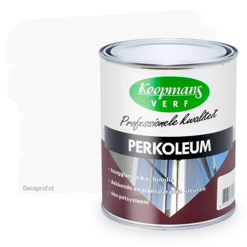 Betaalbaar Koopmans Perkoleum Zijdeglans Dekkend 201 Wit-750 ML