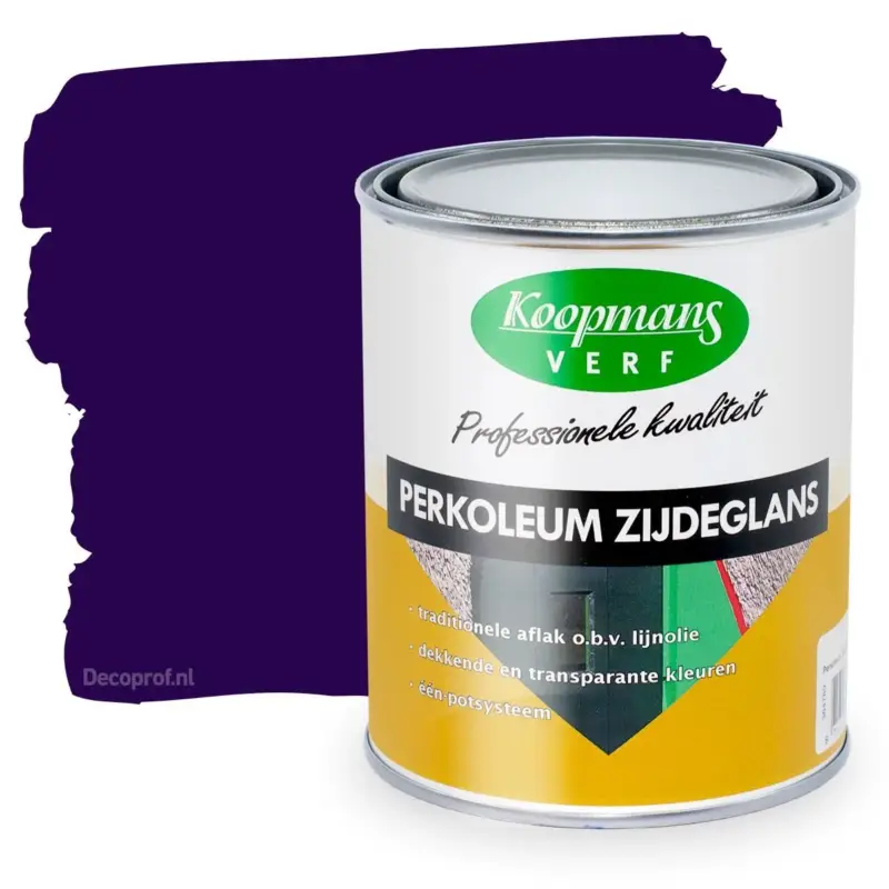 Koopmans Perkoleum Zijdeglans Dekkend 238 Antiekblauw-2,5 LTR Exclusieve Aanbieding