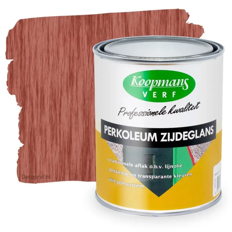 Direct Beschikbaar Koopmans Perkoleum Zijdeglans Transparant 222 Sapporo-Mahonie-2,5 LTR