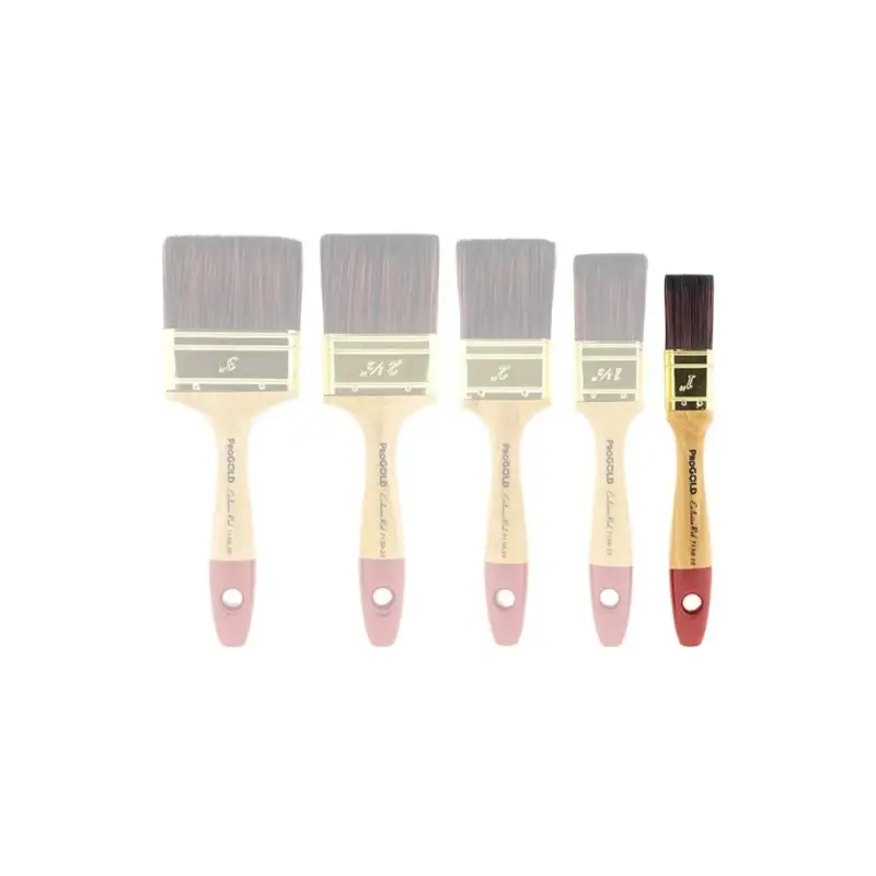 Nieuw Progold Platte Kwast Exclusive Red 7150-1 inch - 2,7 cm