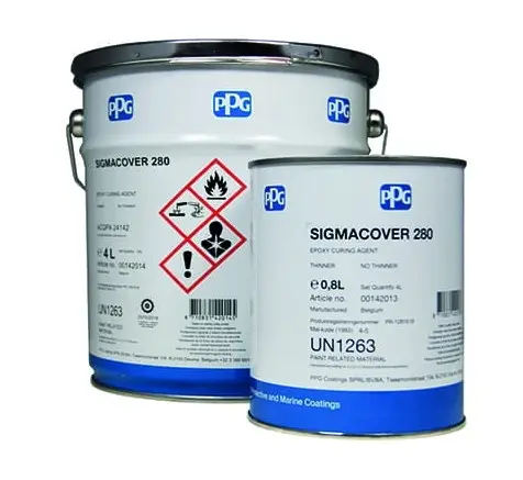 Gratis Retour PPG Sigmacover 280 Primer Geel/Groen Set-1 LTR