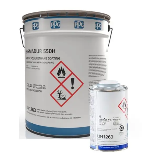 Direct Beschikbaar PPG Sigmadur 550H Set-4 LTR - Lichte kleur