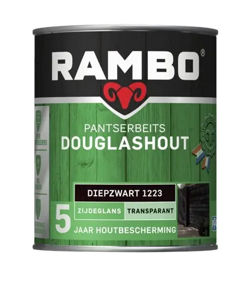 Rambo Douglas Beits Transparant Diepzwart 1223-750 ML Koopje