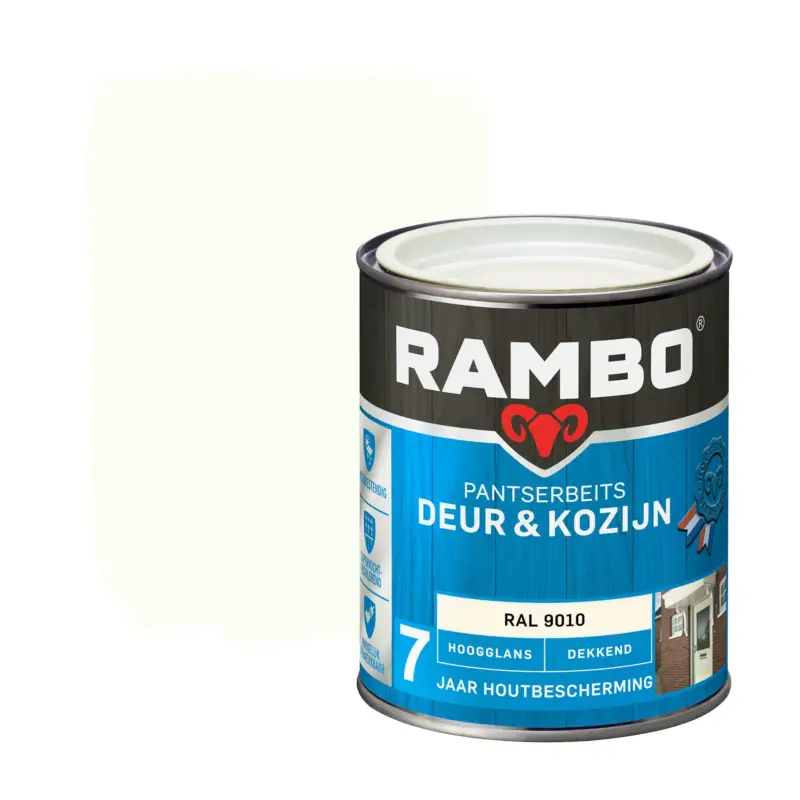 Nieuw Rambo Pantserbeits Deur&Kozijn Hoogglans Dekkend RAL 9010-750 ML