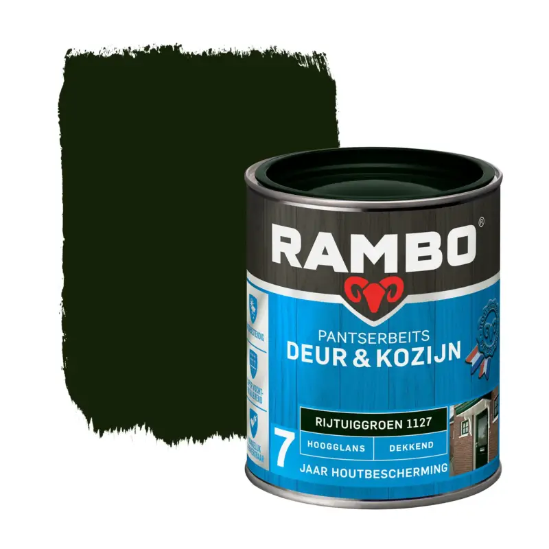 Rambo Pantserbeits Deur&Kozijn Hoogglans Dekkend Rijtuiggroen 1127-750 ML Goedkoop