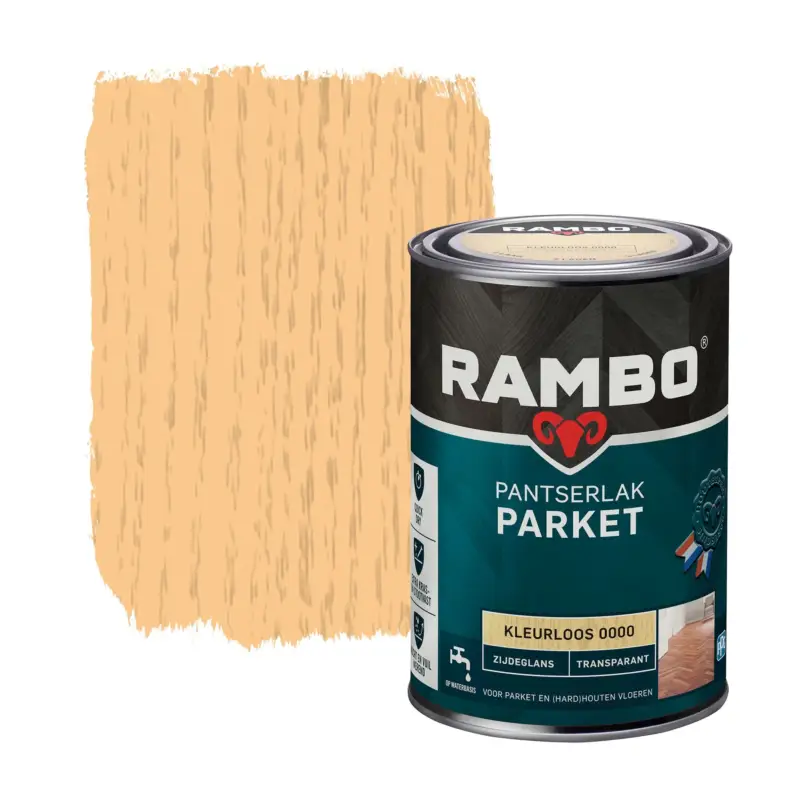 Rambo Pantserlak Parket Transparant Zijdeglans-250 ML Shop Nu