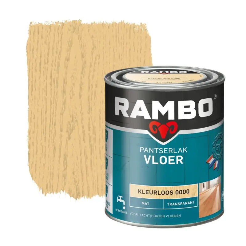 Seizoensaanbieding Rambo Pantserlak Vloer Transparant Mat-750 ML