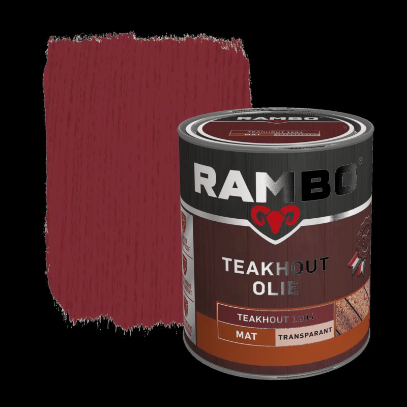 Rambo Teak Olie Transparant Teakhout 1204-750 ML Direct Beschikbaar