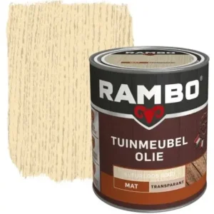 Rambo Tuinmeubel Olie Transparant Kleurloos 0000-750 ML Must-Have