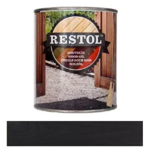 Koop Vandaag Restol Houtolie Mat Ebbenzwart Watergedragen-750 ML