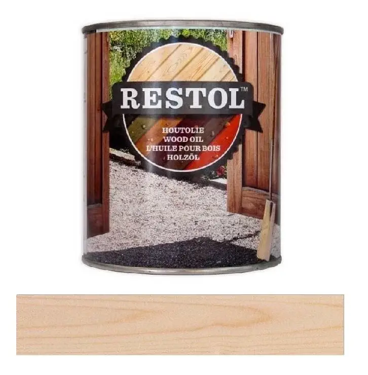 Exclusieve Aanbieding Restol Houtolie Mat Naturel UV Extra Watergedragen-750 ML