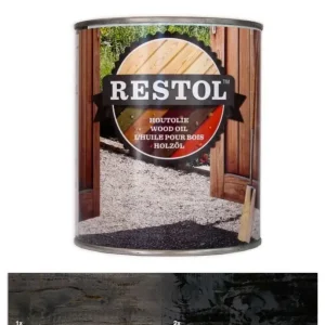 Koop Online Restol Houtolie Zijdeglans Ebbenzwart-1 LTR
