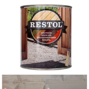 Korting Restol Houtolie Zijdeglans Lichtgrijs-1 LTR